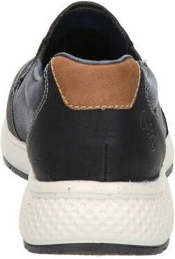 Rieker nubuck instappers donkerblauw