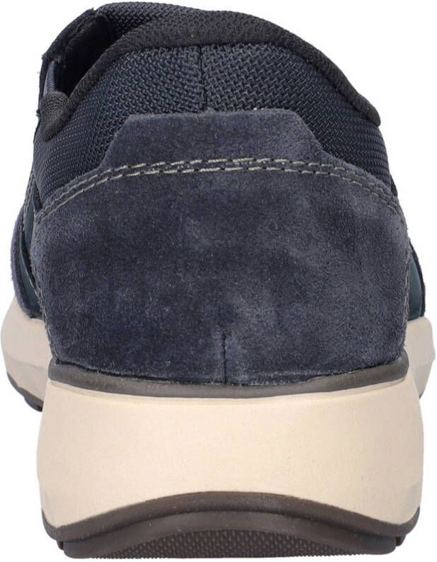Rieker nubuck instappers donkerblauw