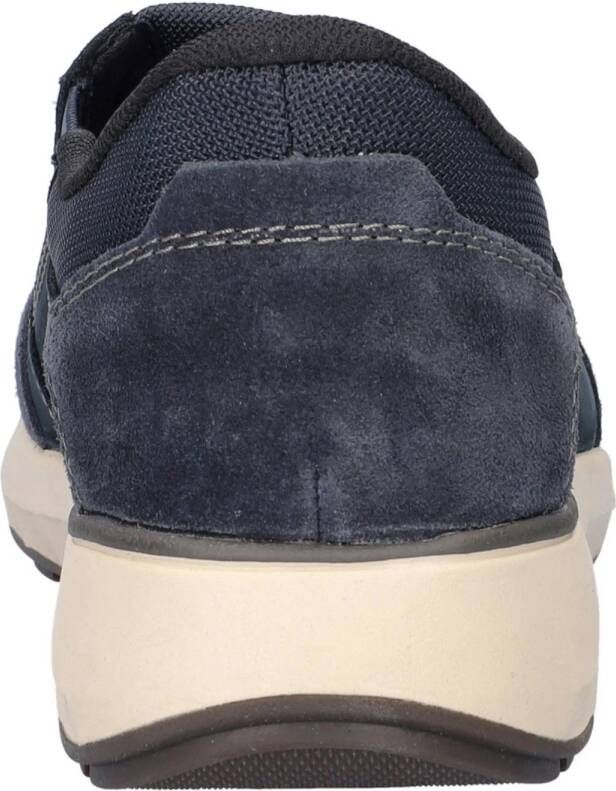 Rieker nubuck instappers donkerblauw