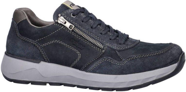 Rieker nubuck sneakers donkerblauw