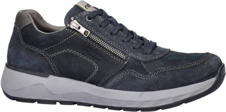 Rieker nubuck sneakers donkerblauw
