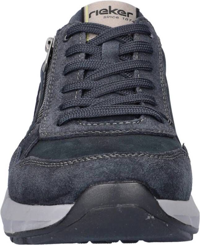 Rieker nubuck sneakers donkerblauw