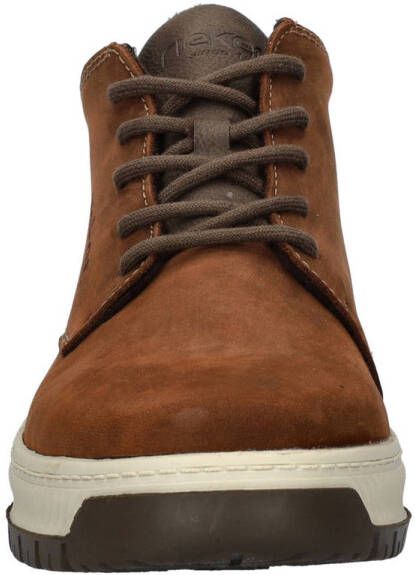 Rieker nubuck veterboots bruin