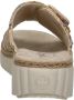 Rieker raffia slippers beige - Thumbnail 2