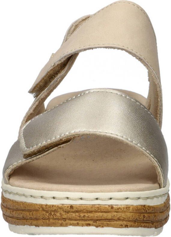 Rieker sandalen beige goud