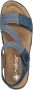 Rieker Blauwe Comfort Sandaal met Klittenbandsluiting Blue Dames - Thumbnail 16