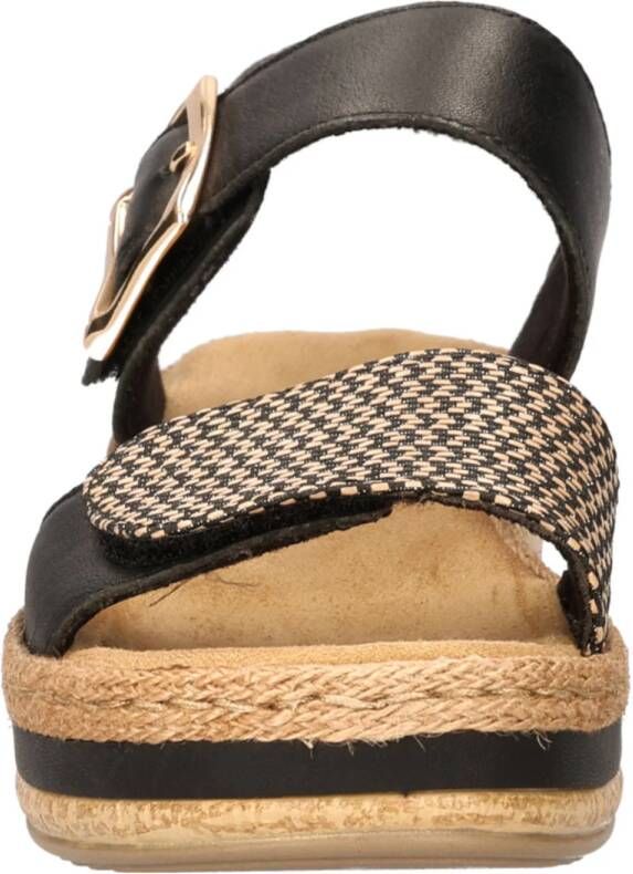 Rieker sandalen zwart