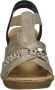 Rieker Elegante Comfortabele Sandalette Zwart Zilver Multicolor - Thumbnail 3