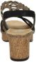 Rieker Zwarte sandalette met geweven bandjes en glitterzool Black Dames - Thumbnail 4
