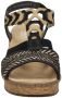 Rieker Zwarte sandalette met geweven bandjes en glitterzool Black Dames - Thumbnail 5