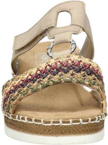 Rieker slippers beige multi