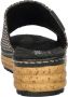 Rieker slippers zwart beige - Thumbnail 2