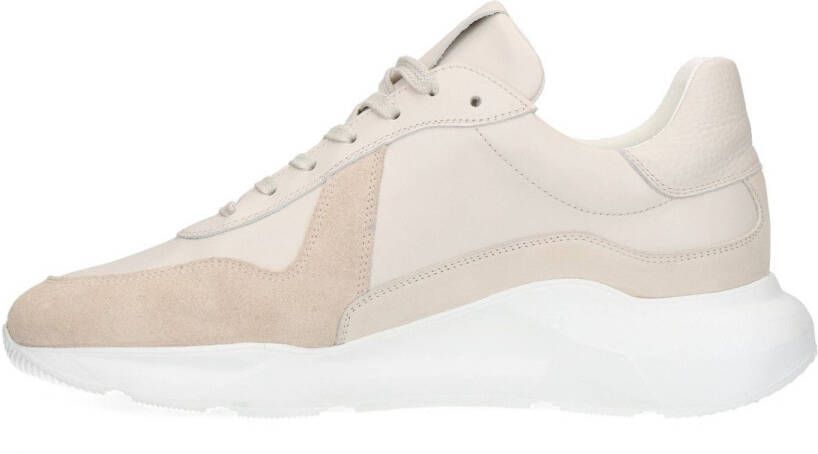 Sacha leren sneakers beige