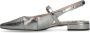 Sacha Dames Zilveren metallic slingbacks - Thumbnail 3