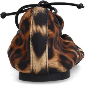 Sacha ballerina's met panterprint cognac zwart