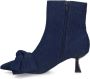 Sacha Dames Blauwe denim enkellaarsjes met hak - Thumbnail 3