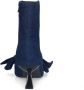 Sacha Dames Blauwe denim enkellaarsjes met hak - Thumbnail 4