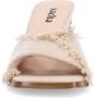 Sacha Dames Beige denim muiltjes met hak - Thumbnail 3