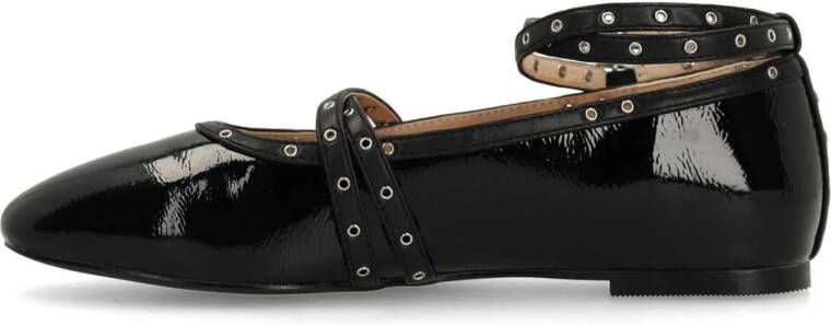 Sacha lak ballerina's zwart