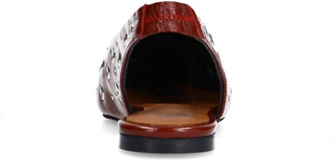 Sacha lakleren slingback loafers bordeaux