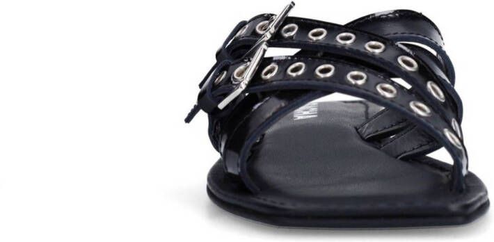 Sacha lakleren slippers zwart