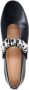 Sacha Dames Zwarte leren ballerina's met zilverkleurige studs - Thumbnail 4