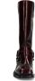 Sacha Dames Burgundy leren biker boots - Thumbnail 4