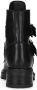 Sacha Dames Zwarte biker boots met goudkleurige gespen - Thumbnail 3