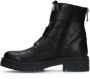 Sacha Dames Zwarte biker boots met zilverkleurige gespen - Thumbnail 3