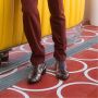 Sacha leren enkelboots met slangenprint bruin - Thumbnail 2