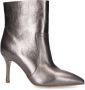Sacha Dames Zilveren metallic enkellaarsjes met hak - Thumbnail 4