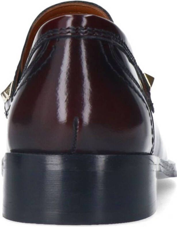 Sacha leren loafers bordeaux