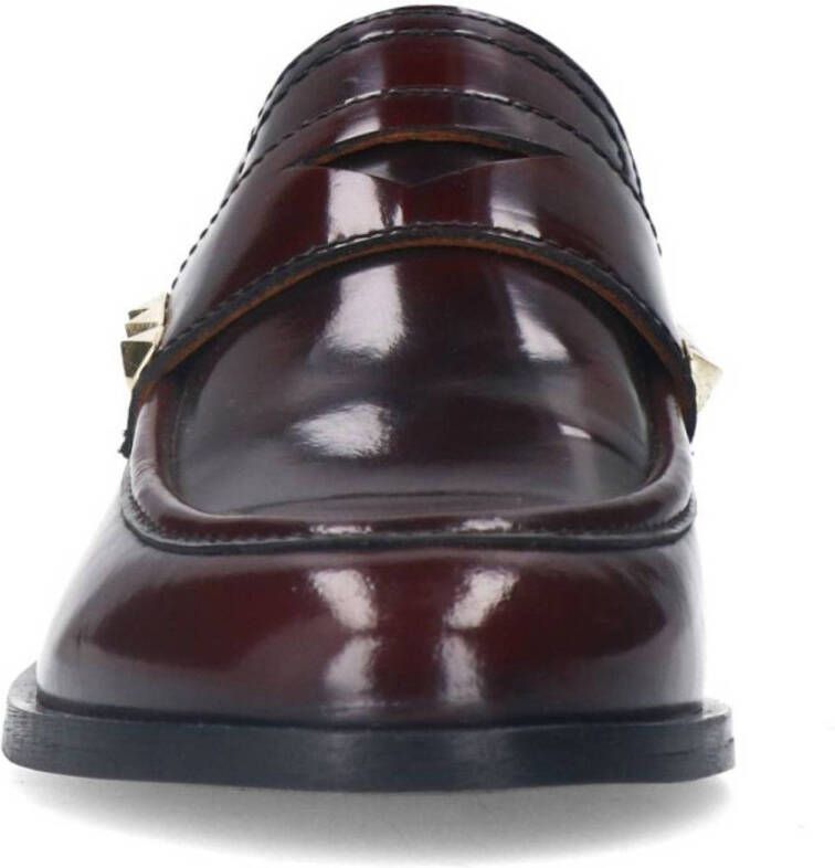 Sacha leren loafers bordeaux