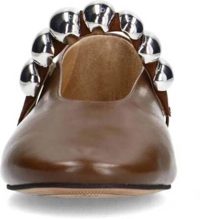Sacha leren loafers bruin