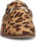 Sacha Dames Leren luipaardprint loafers met goudkleurige gesp - Thumbnail 2