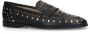 Sacha Dames Zwarte leren penny loafers met studs - Thumbnail 3