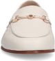 Sacha Dames Off white leren loafers met goudkleurige chain - Thumbnail 5