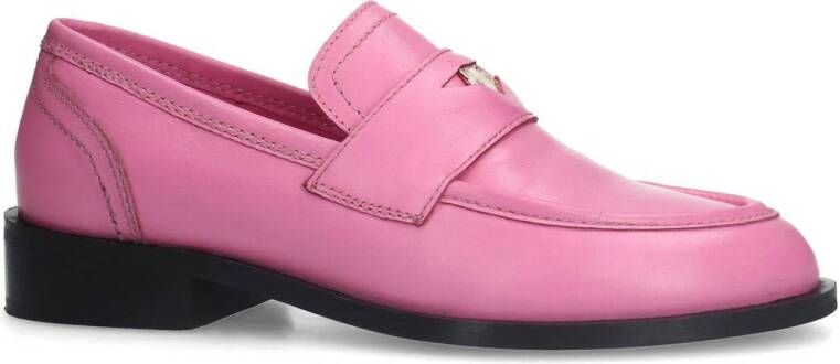 Sacha leren loafers roze