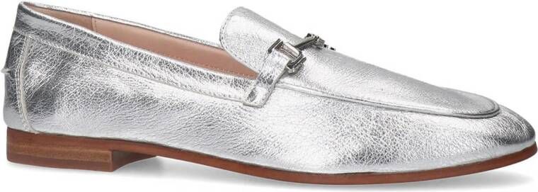 Sacha leren loafers zilver