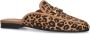 Sacha Dames Leopard slip on loafers met goudkleurige chain - Thumbnail 4