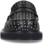 Sacha Dames Zwarte leren slip ons met studs - Thumbnail 4