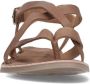 Sacha Dames Camel leren sandalen met gekruiste bandjes - Thumbnail 2