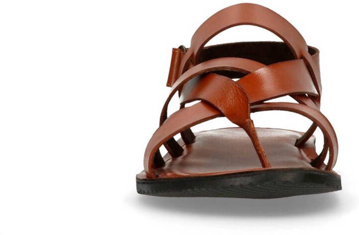 Sacha leren sandalen cognac