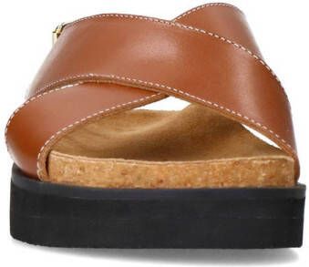 Sacha leren sandalen cognac