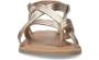 Sacha Dames Gouden sandalen met gekruiste bandjes - Thumbnail 3