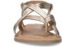 Sacha Dames Gouden leren sandalen met gekruiste bandjes - Thumbnail 4