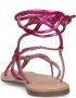 Sacha Dames Roze metallic leren sandalen - Thumbnail 3