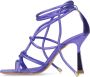 Sacha Dames Paarse metallic sandalen met trechterhak - Thumbnail 2