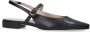 Sacha leren slingback loafers zwart - Thumbnail 2