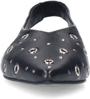 Sacha leren slingback loafers zwart